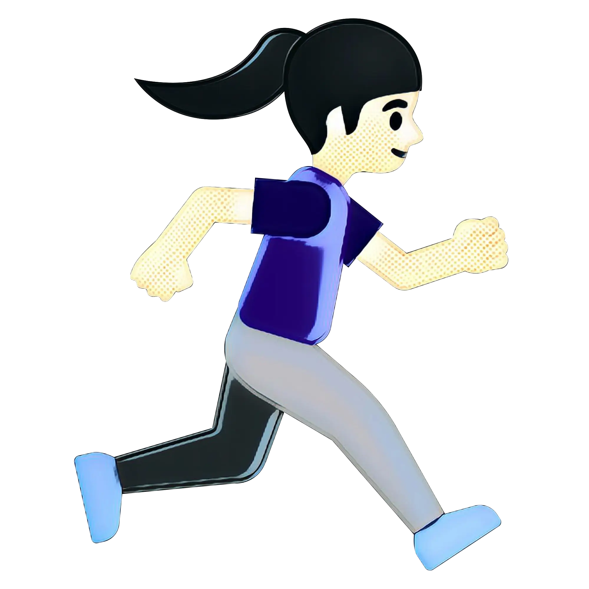Running Cartoon Character Illustration