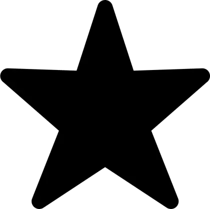 Black Star Silhouette Illustration