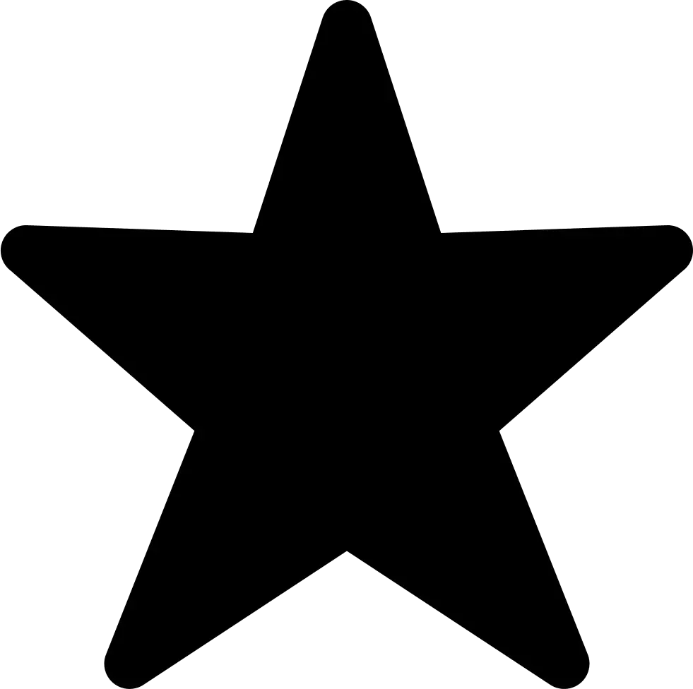 Black Star Silhouette Illustration