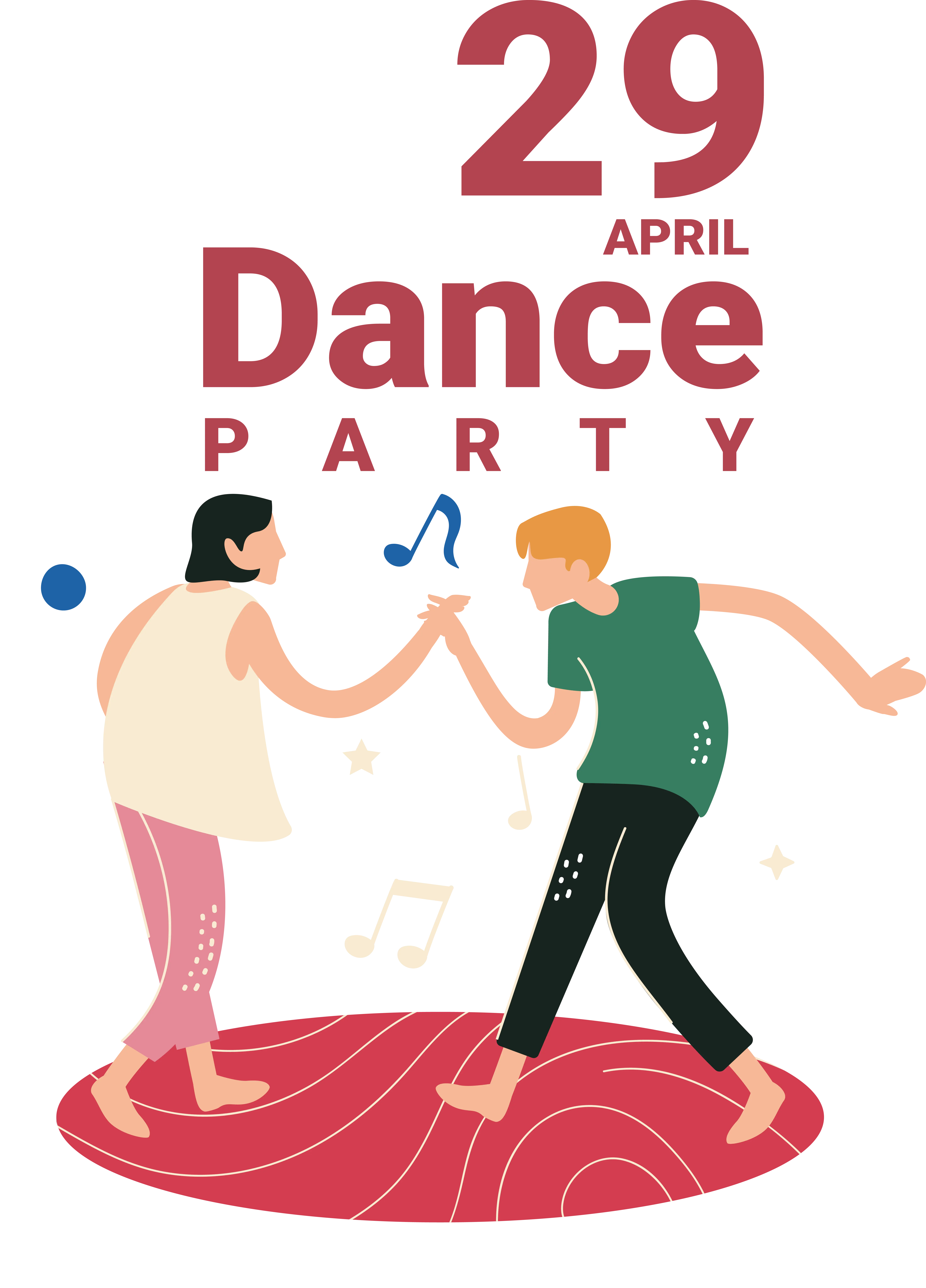 Dancing Couple for Dance Party on April 29