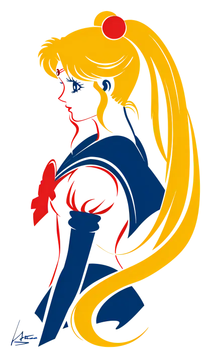 Profile of Anime Character with Yellow Hair
