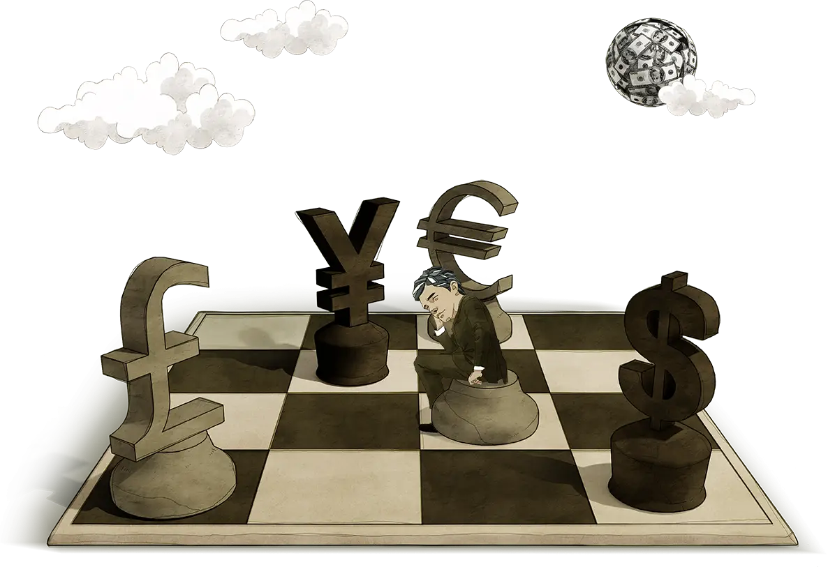 Currency Symbols on Chessboard