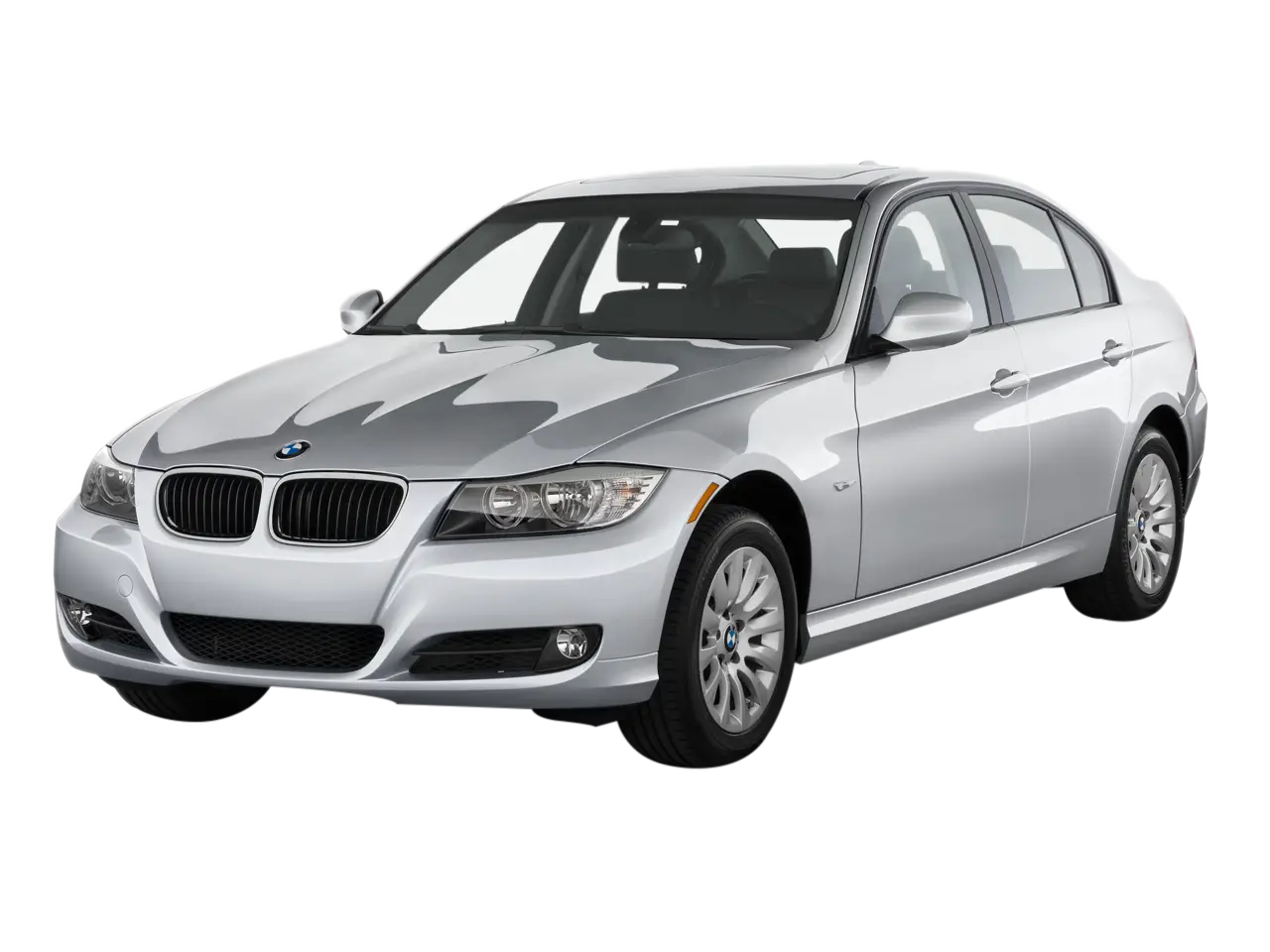 Silver Sedan Car Illustration