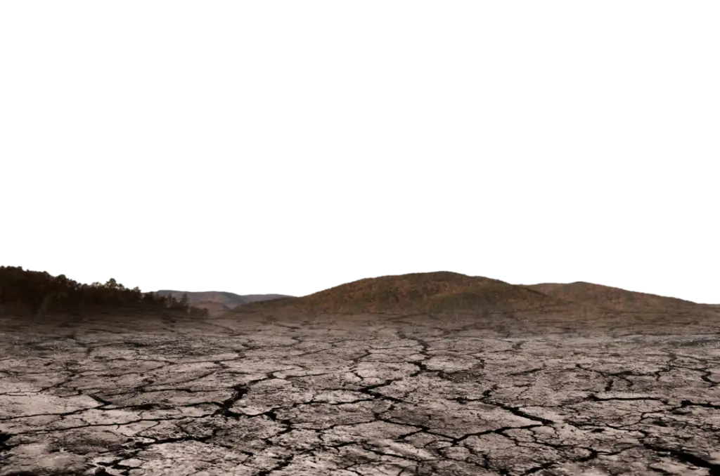 Cracked Dry Land Depicting Drought