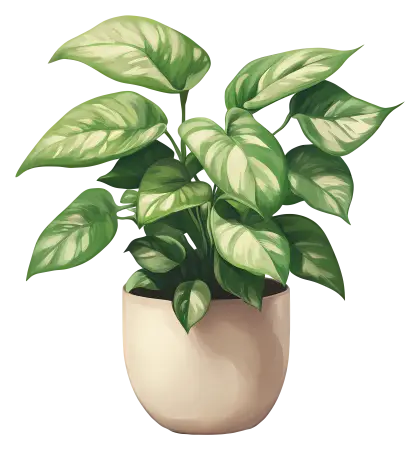 Green Plant in a Pot