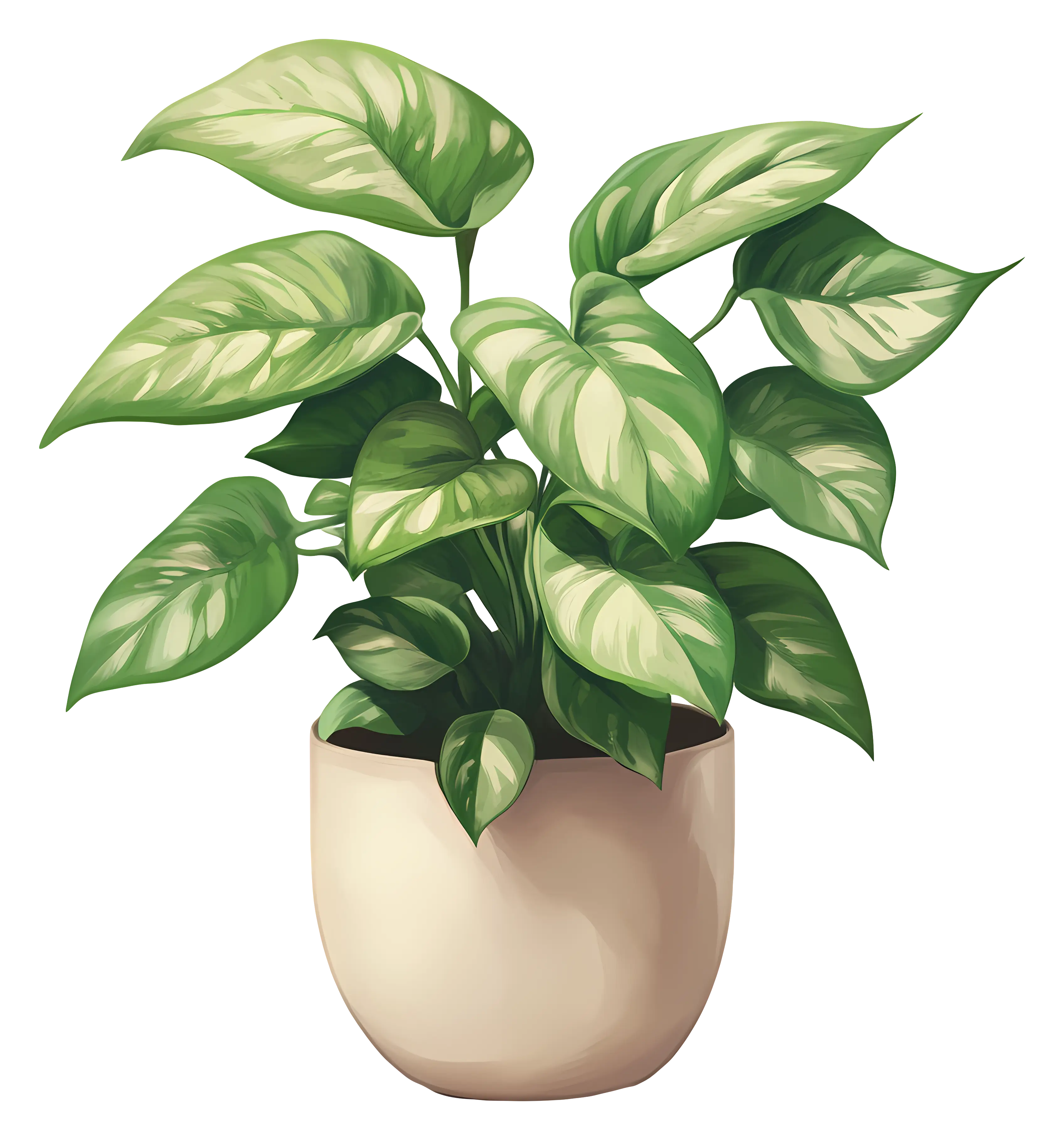 Green Plant in a Pot