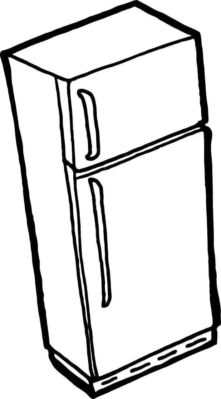 Refrigerator Line Drawing