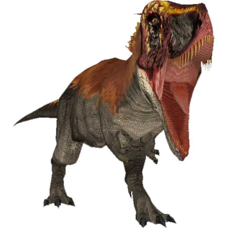Realistic Dinosaur Illustration with Open Mouth