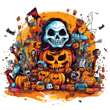 Spooky Pumpkin Art for Halloween
