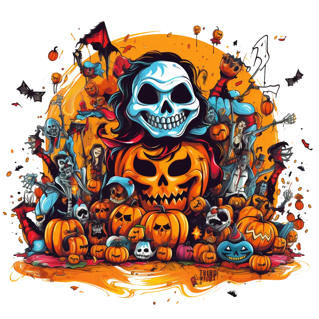 Spooky Pumpkin Art for Halloween