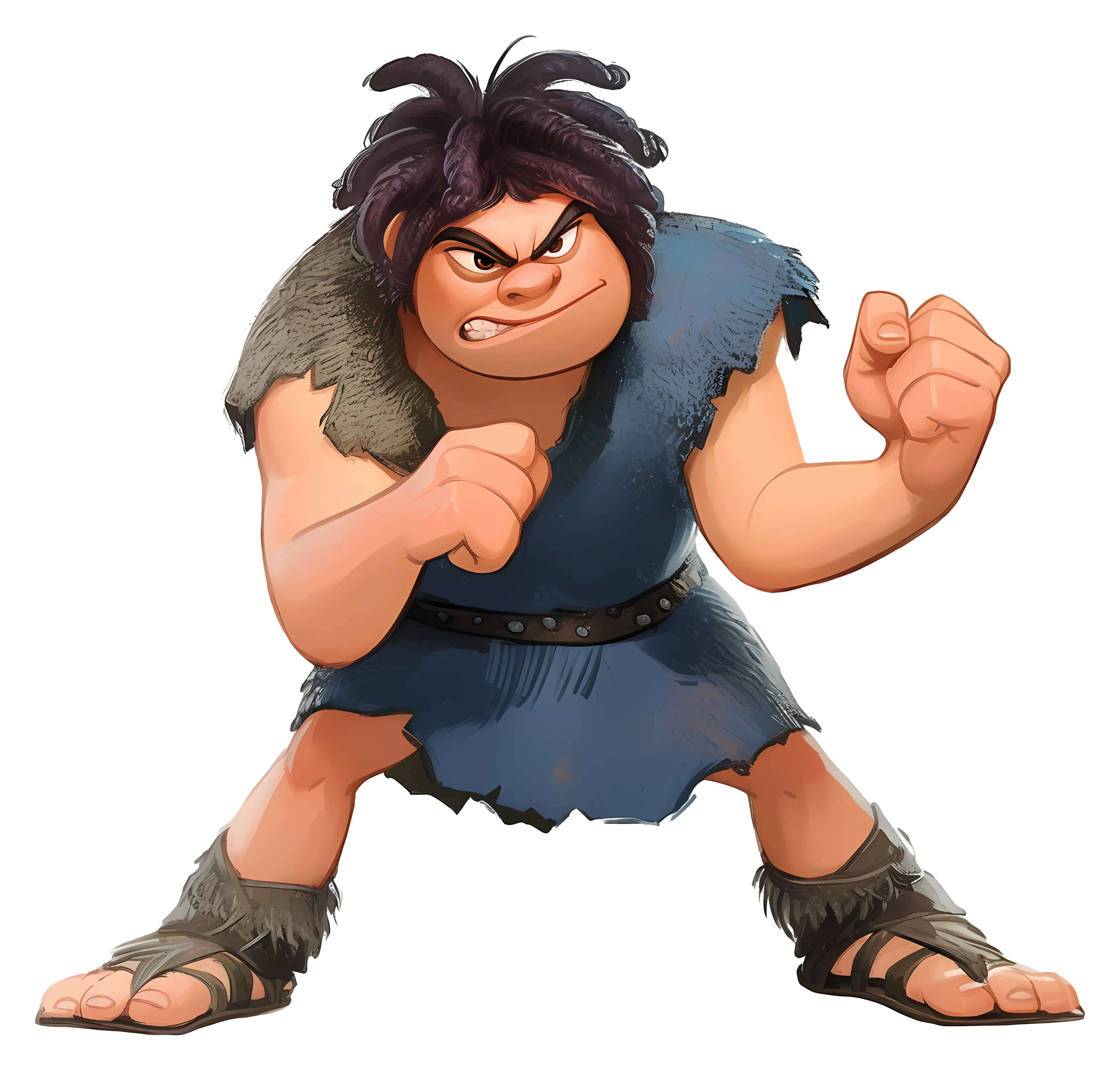 Angry Cartoon Caveman