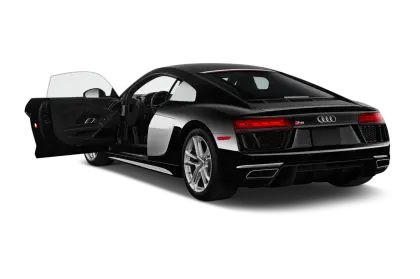 Sleek Black Luxury Car with Open Door