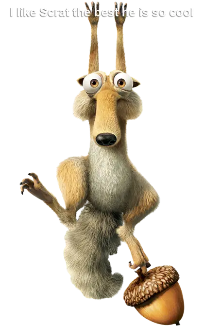 Scrat Holding Acorn Animation