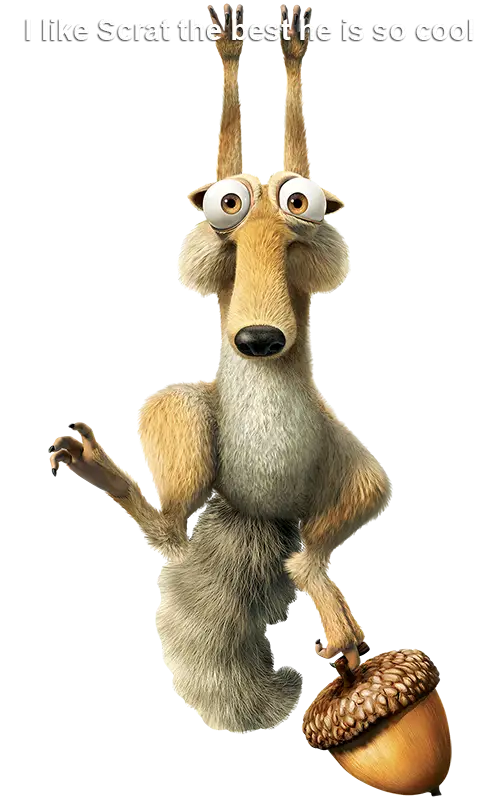 Scrat Holding Acorn Animation