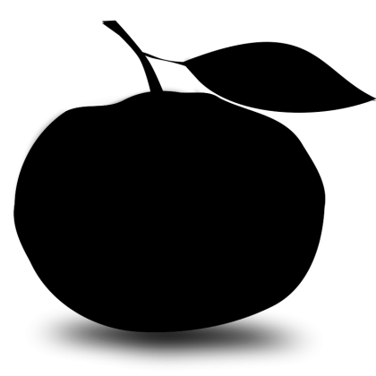 Apple Silhouette Graphic