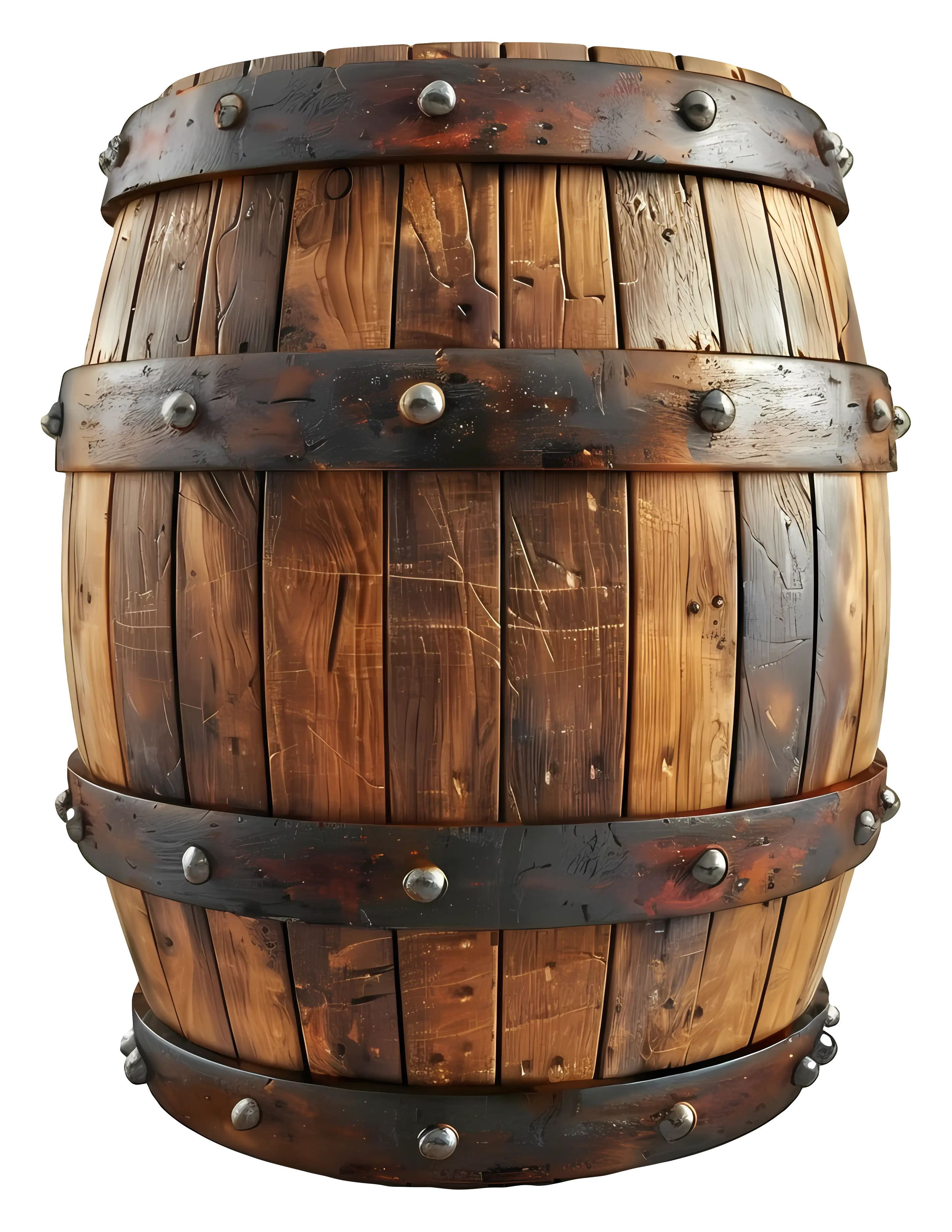 Vintage Wooden Barrel for Storage