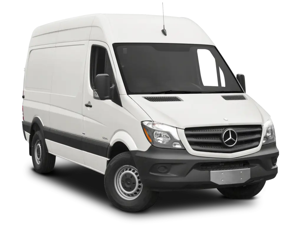 White Delivery Van for Logistics
