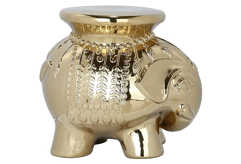 Golden Elephant Decorative Item