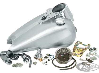 Motorcycle Fuel Tank with Parts