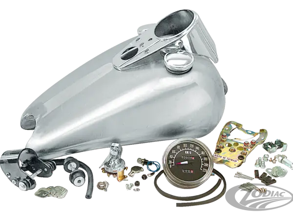 Motorcycle Fuel Tank with Parts