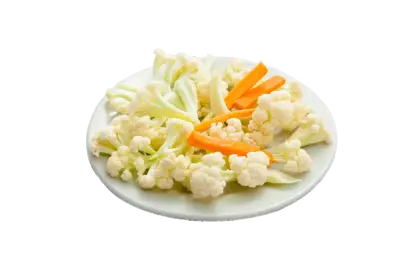 Plate of Cauliflower and Carrots