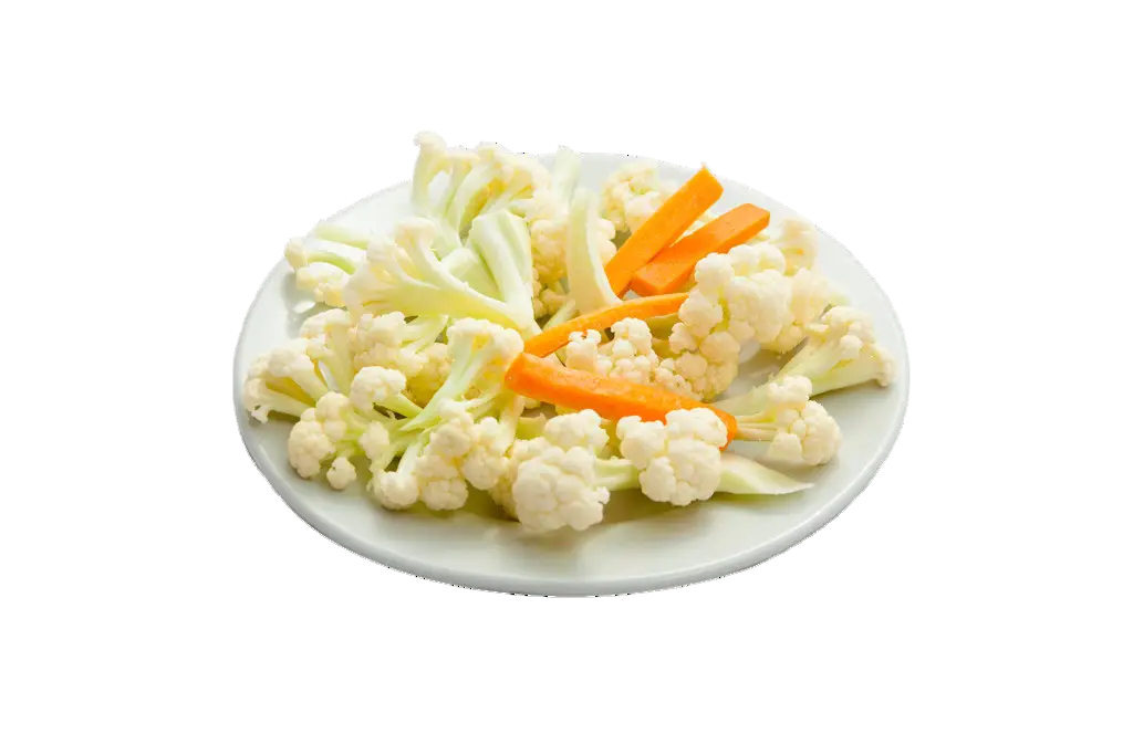Plate of Cauliflower and Carrots