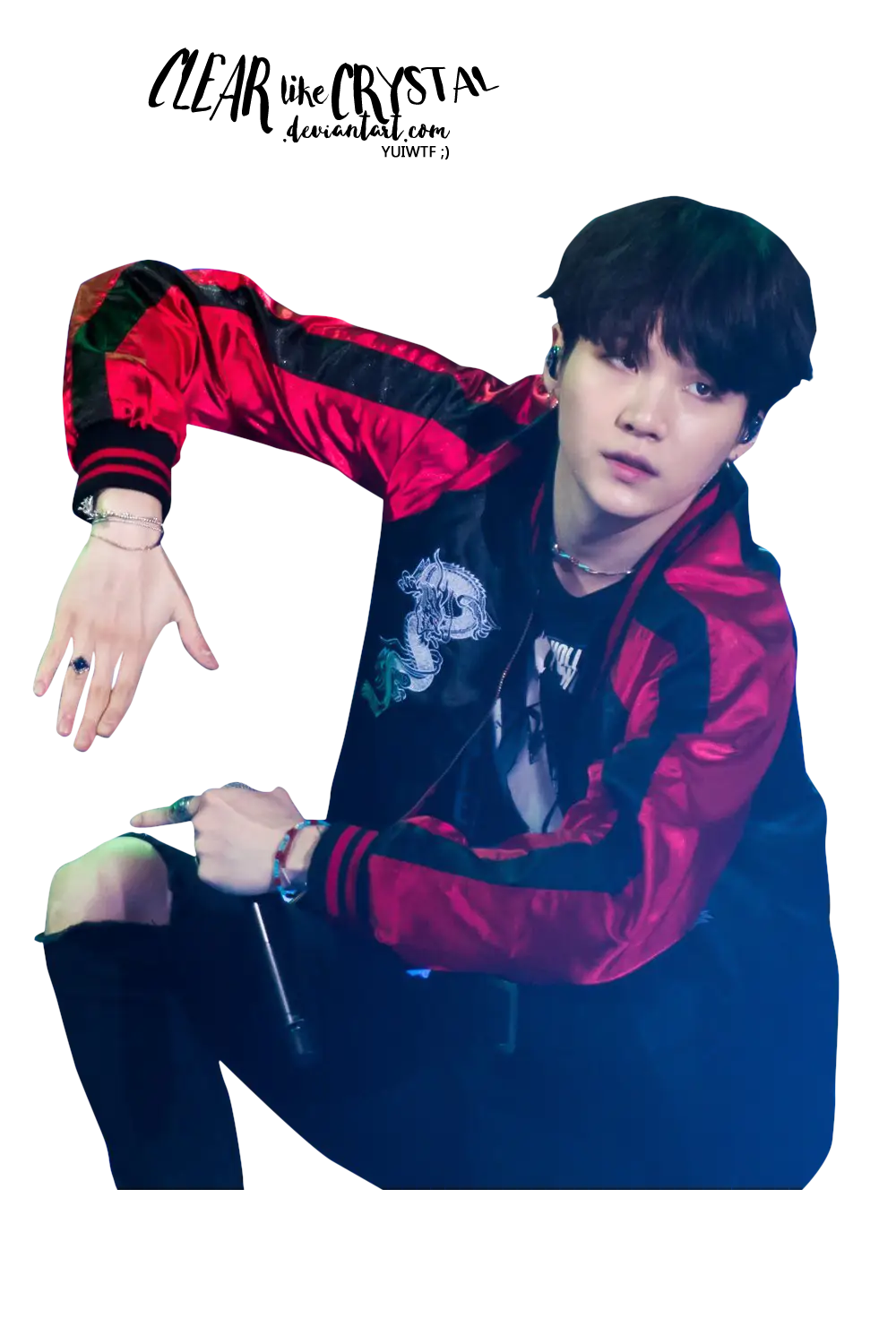 Person in Red Jacket Performing