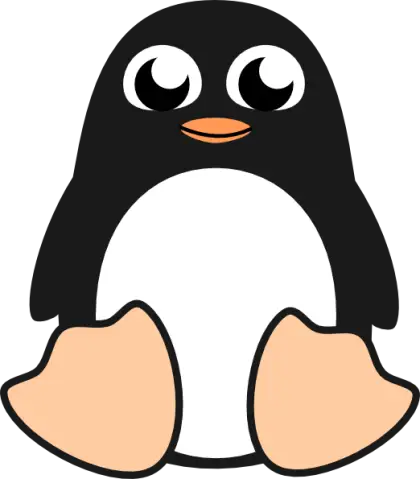 Cute Penguin Cartoon Illustration