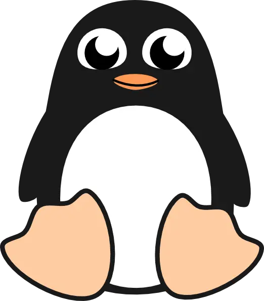 Cute Penguin Cartoon Illustration