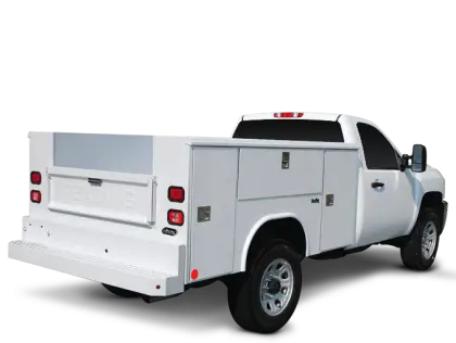 White Utility Truck for Commercial Use