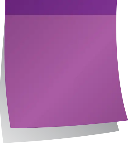 Purple Sticky Note for Reminders