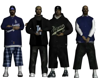 Gangster Characters in Urban Clothing