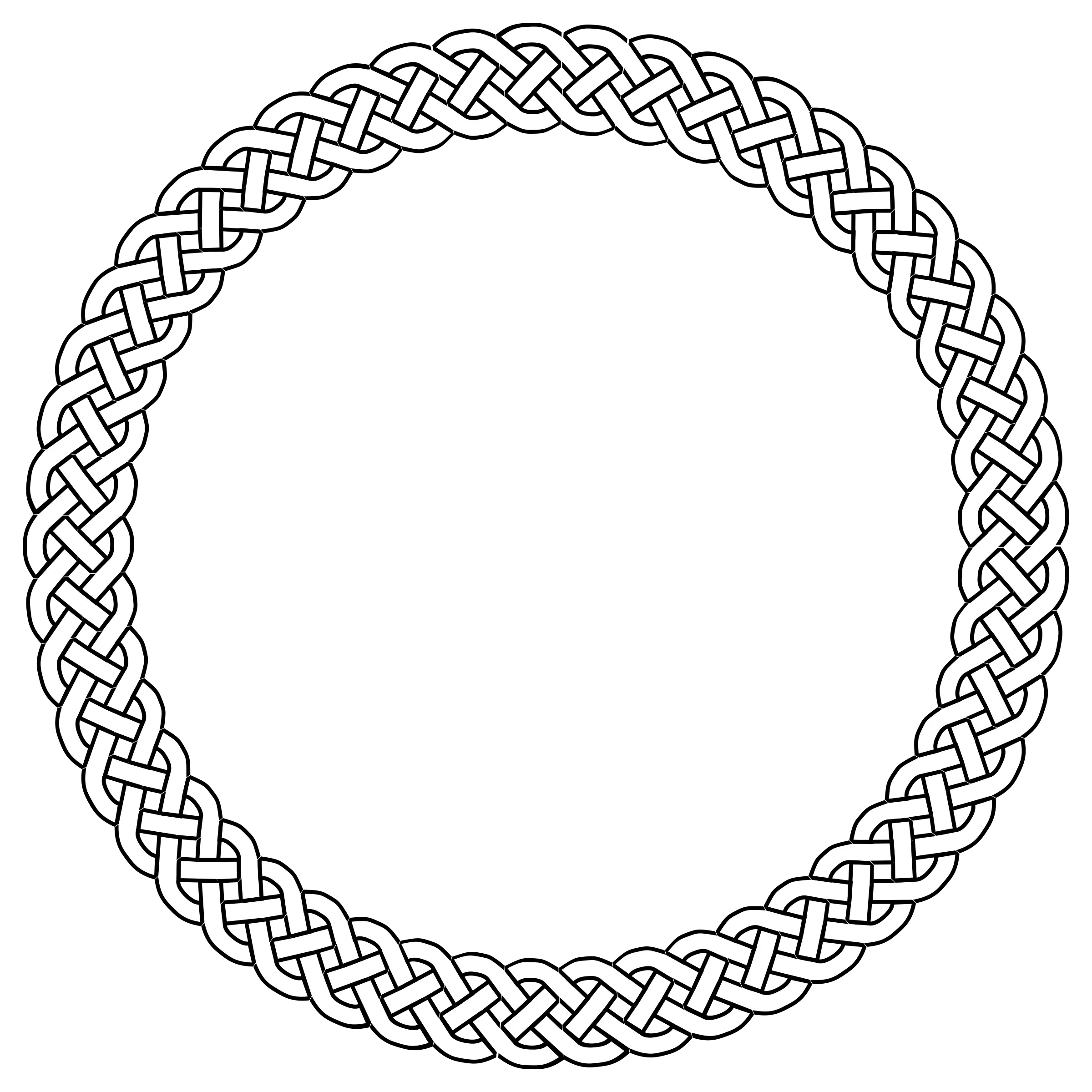 Circular Celtic Knot Design Pattern