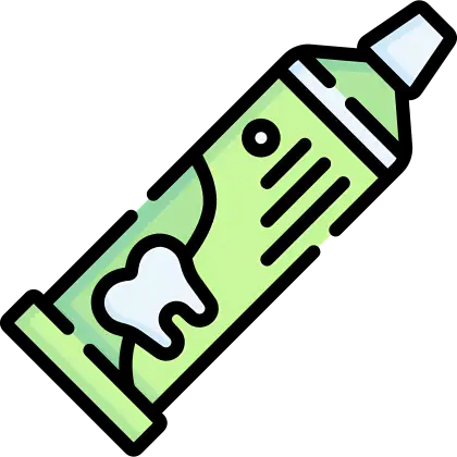 Green Cartoon Toothpaste Tube