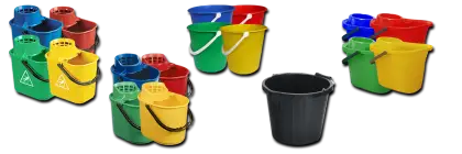 Colorful Cleaning Buckets