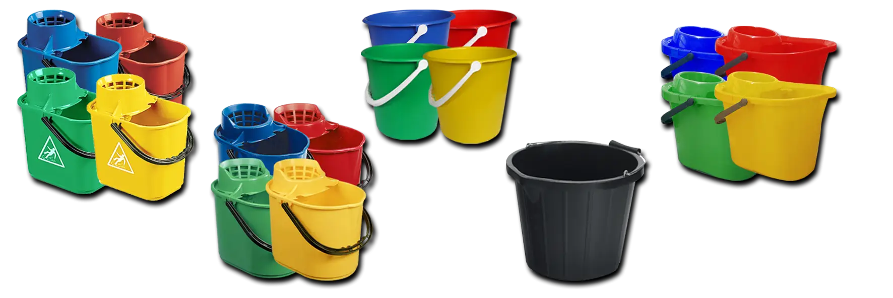 Colorful Cleaning Buckets