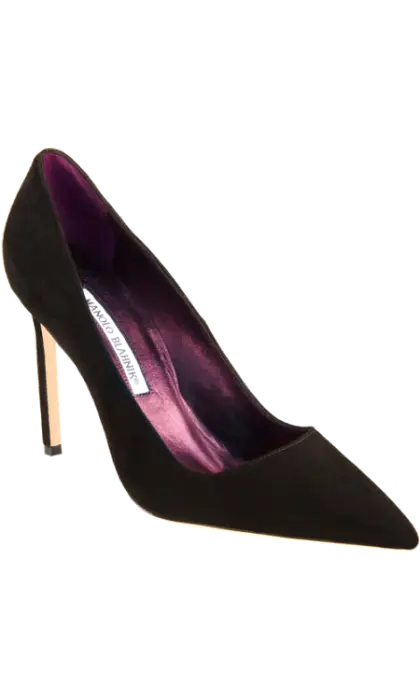 Black High-Heeled Stiletto Shoe for Formal Events