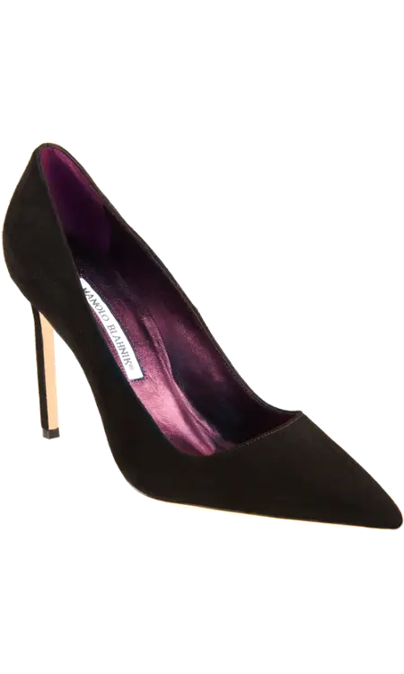 Black High-Heeled Stiletto Shoe for Formal Events