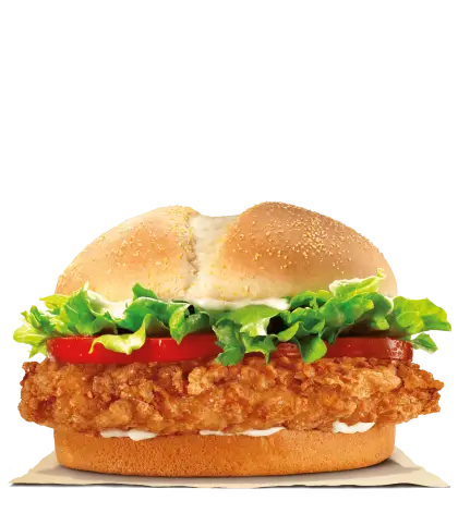 Fried Chicken Sandwich with Lettuce and Tomato