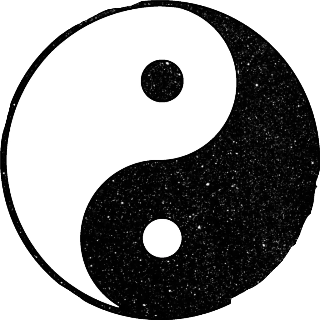 Black and White Yin-Yang Symbol