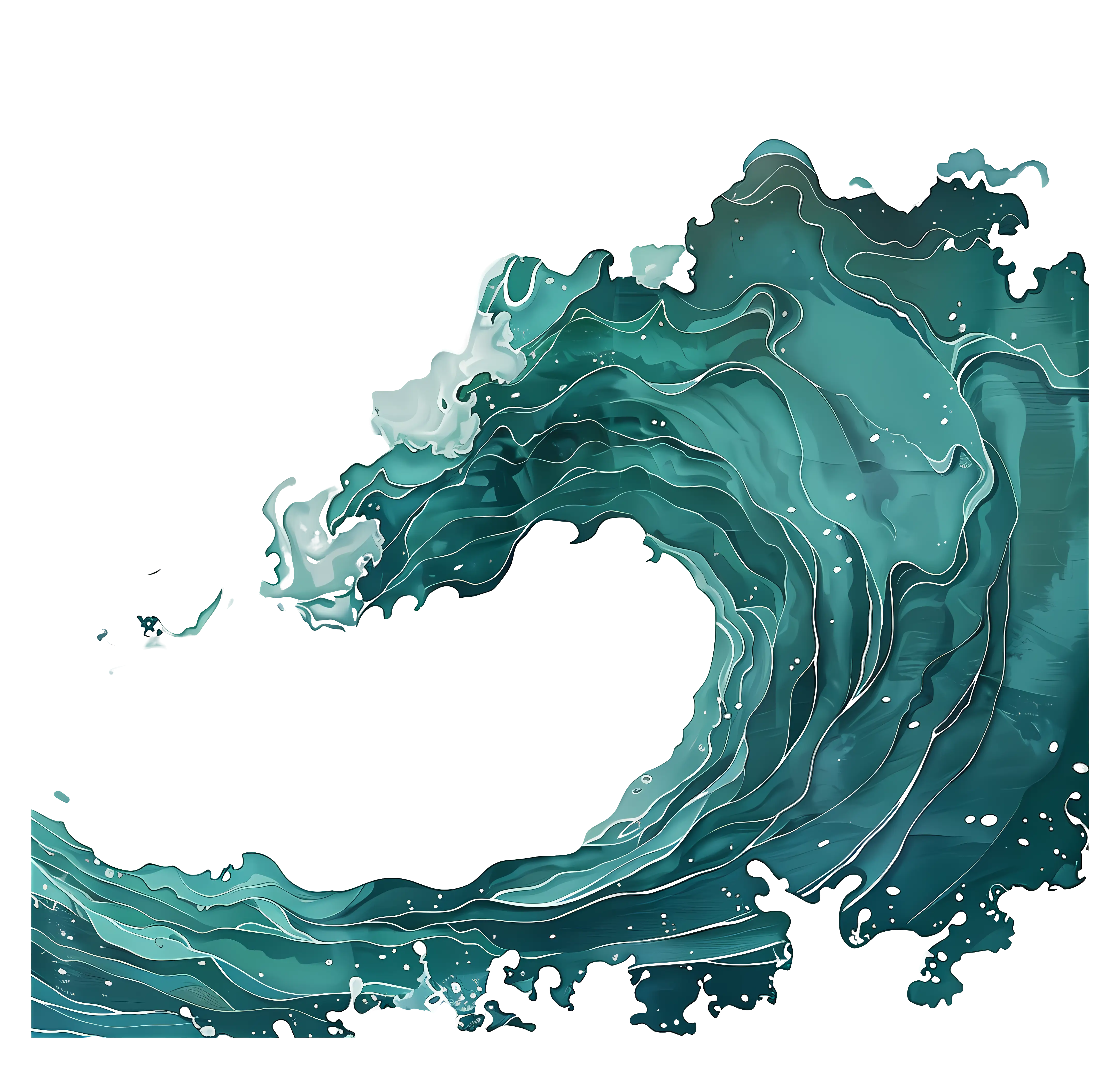 Abstract Wave Design Illustration