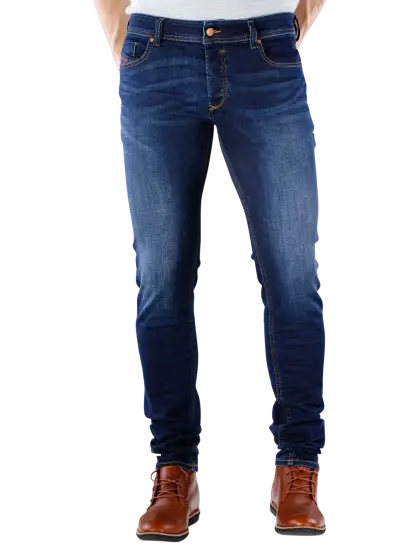 Casual Blue Jeans and Brown Shoes