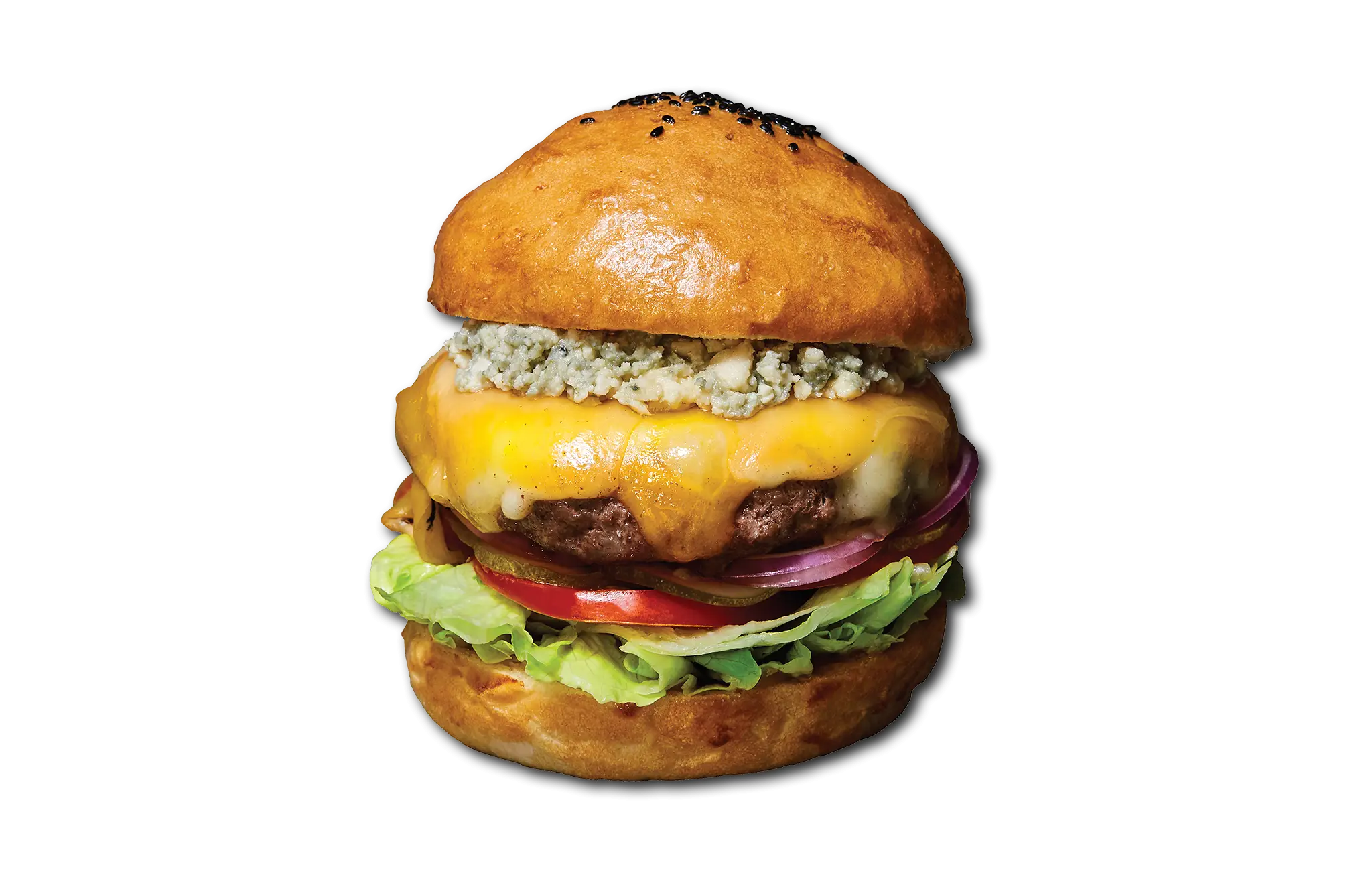 Mouthwatering Cheeseburger with Fresh Ingredients