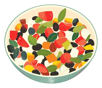 Colorful Salad Bowl