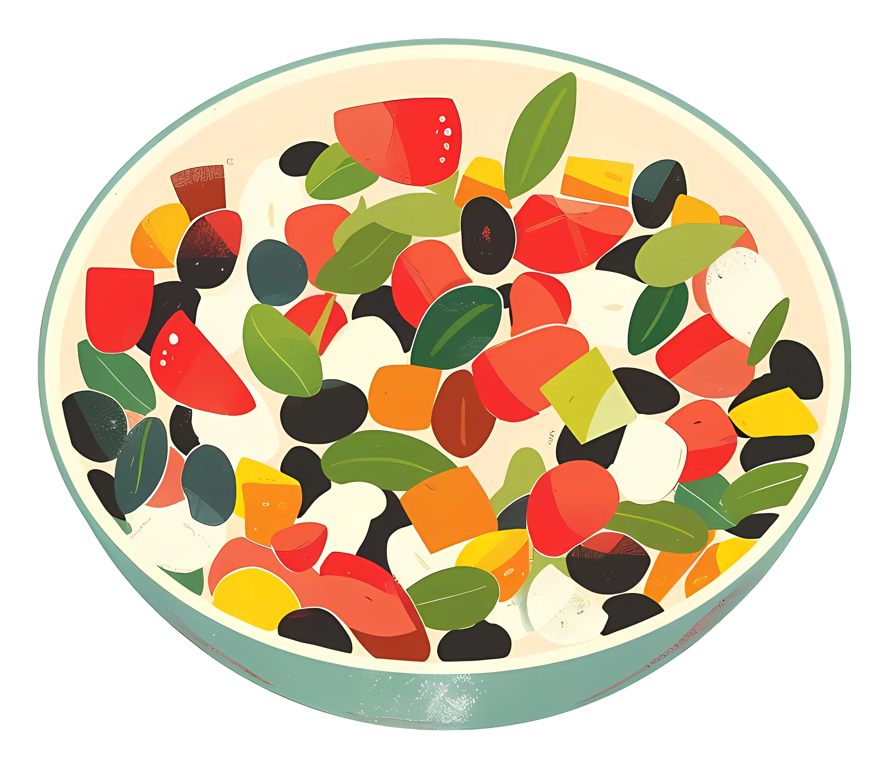 Colorful Salad Bowl