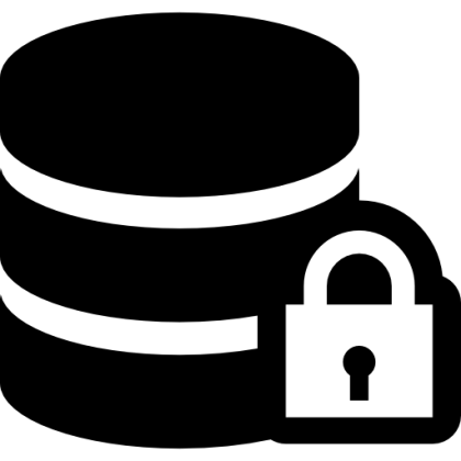 Database with Lock Icon