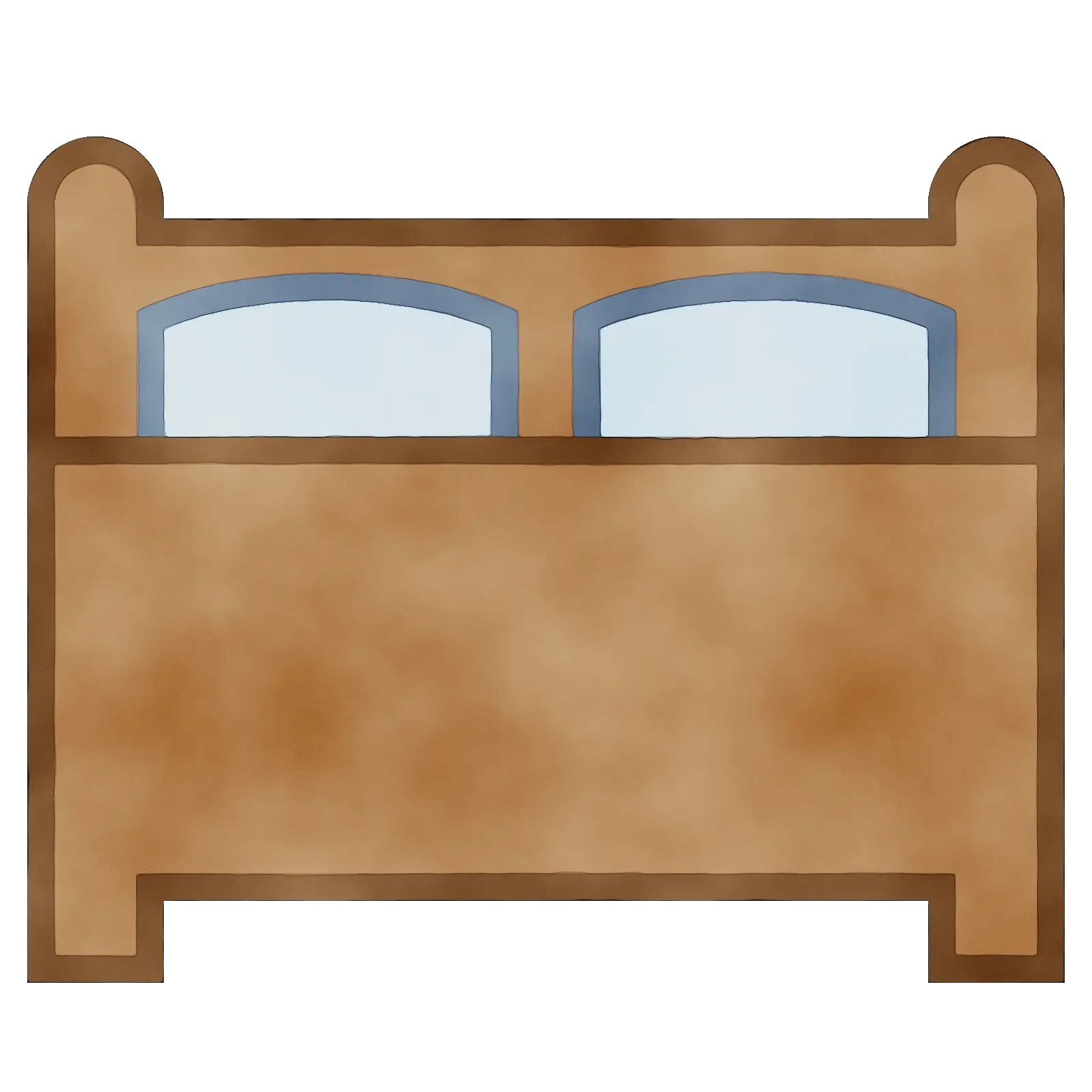 Wooden Bed Illustration Design