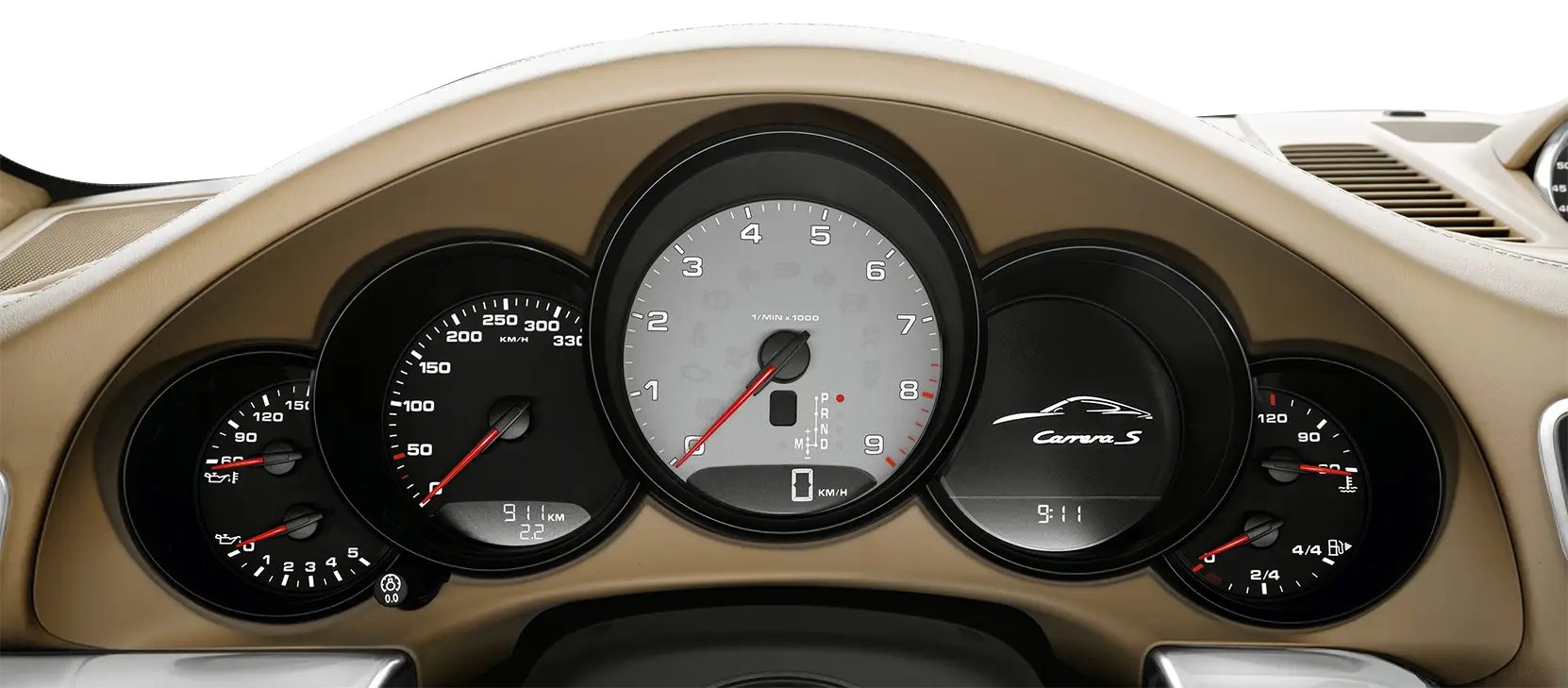 Car Dashboard with Gauges