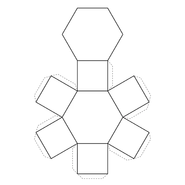 Hexagonal Paper Template for Crafts