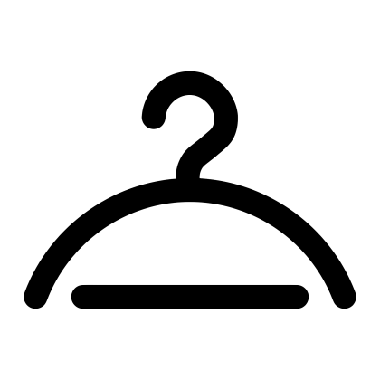 Minimalist Clothes Hanger Icon